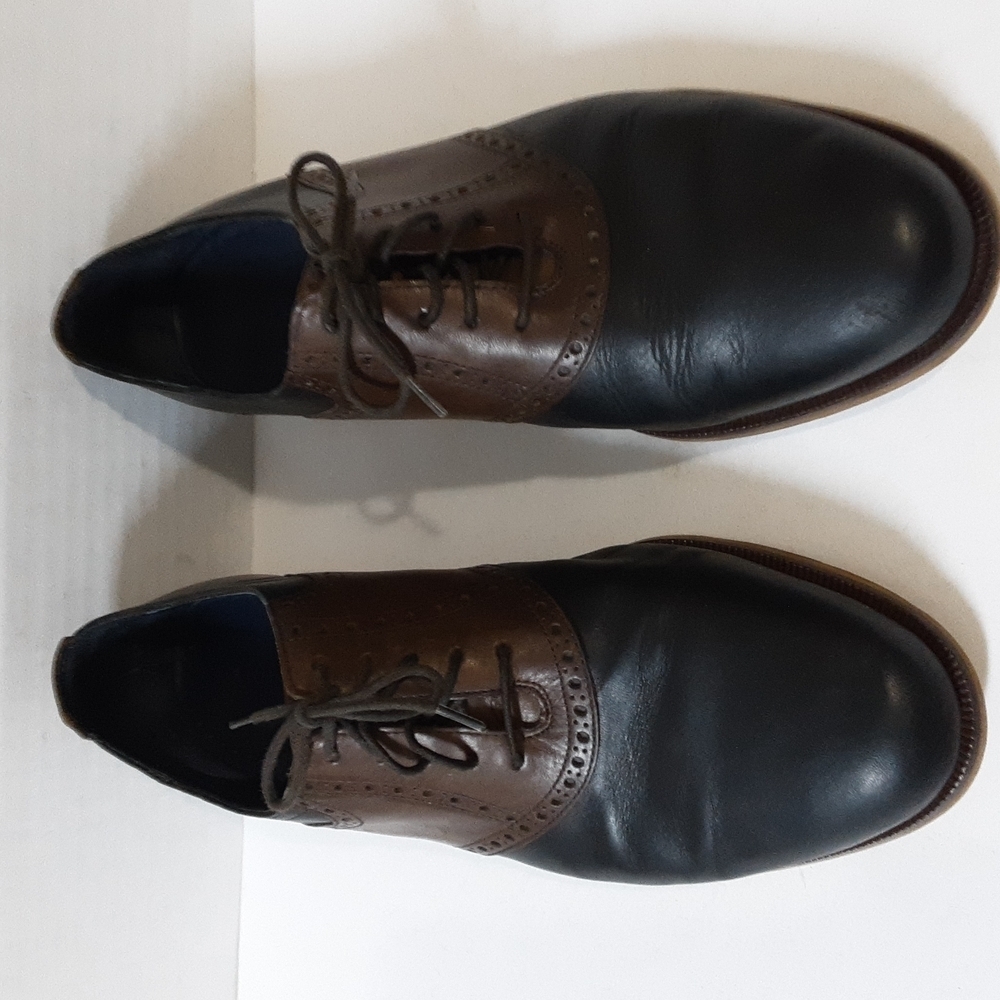 Cole Hann mens oxford derby lace up dress shoe in size 10.5M - Picture 3 of 11